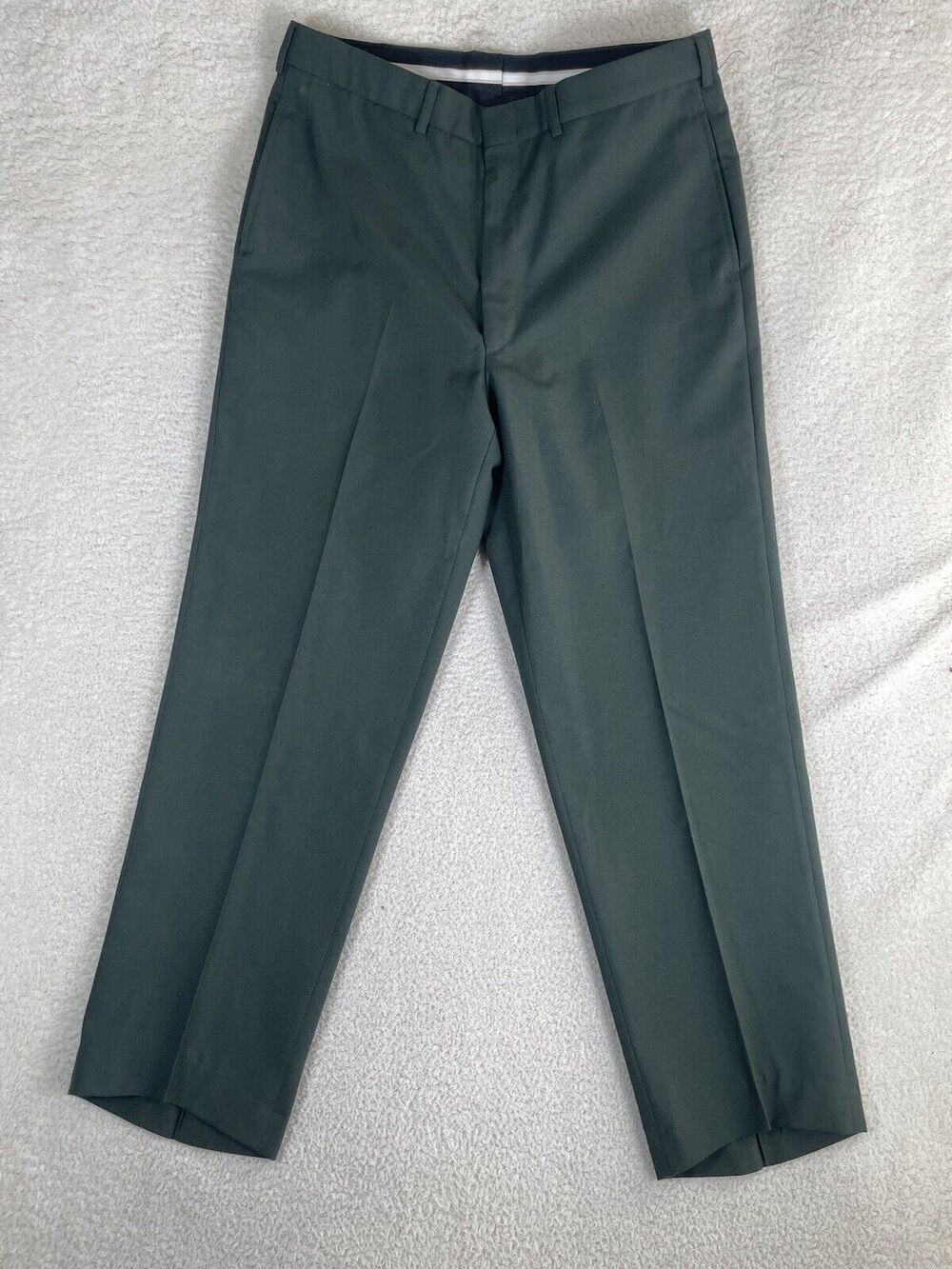 DSCP US Military Dress Tousers Pants Mens 35R Green Marines Wool Bremen Bowden